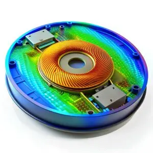 a circular object with a rainbow colored surface 3d results now